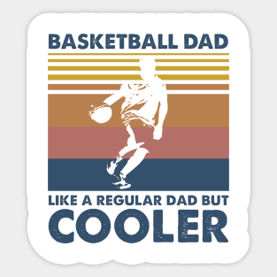 Basketball Dad Vintage Gift Father's Day Sticker